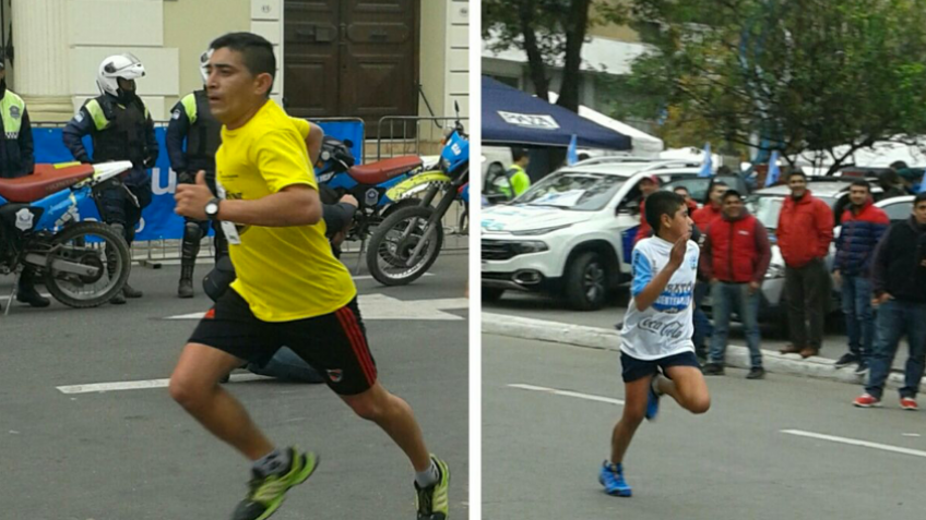 Deportistas corriendo